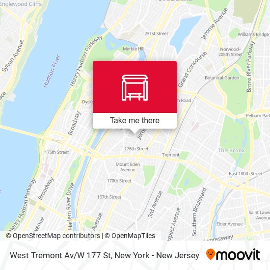 Mapa de West Tremont Av/W 177 St