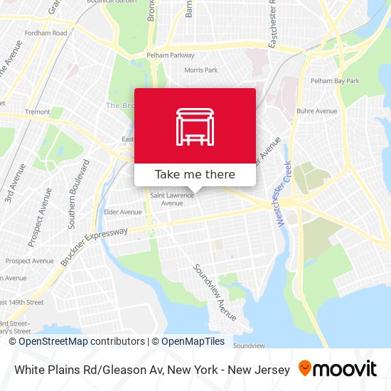 White Plains Rd/Gleason Av map