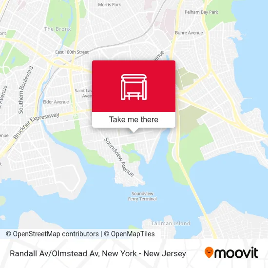 Randall Av/Olmstead Av map