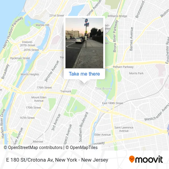 E 180 St/Crotona Av map