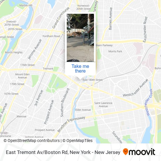 Mapa de East Tremont Av/Boston Rd