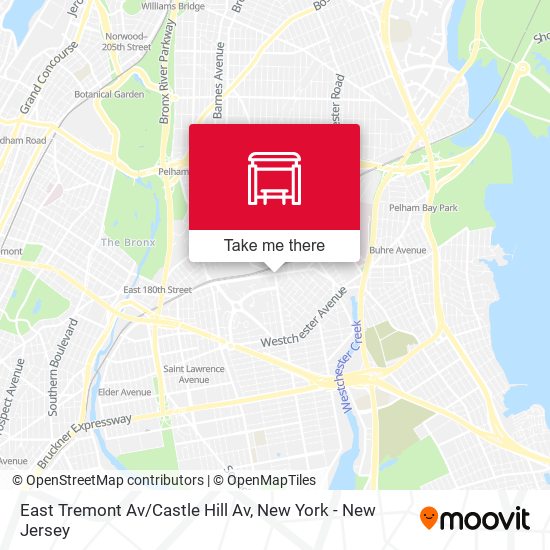 East Tremont Av/Castle Hill Av map