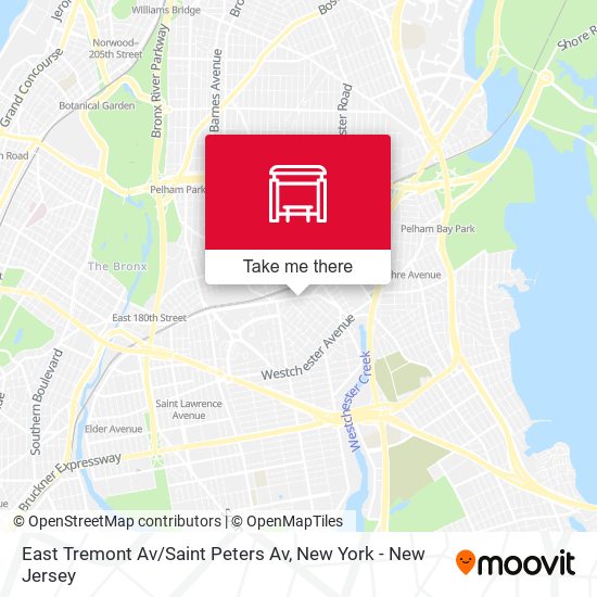 East Tremont Av / Saint Peters Av map