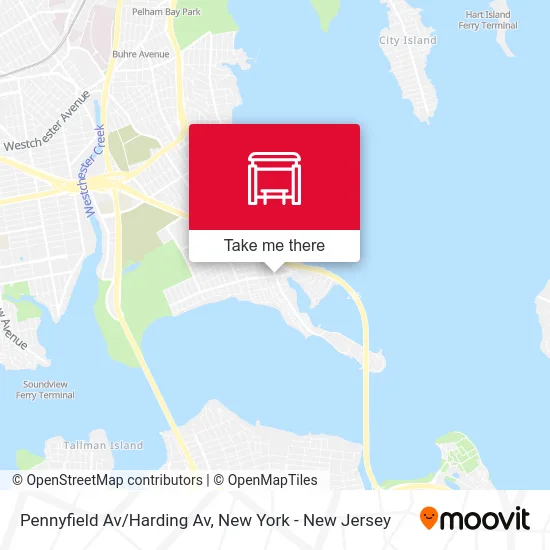 Pennyfield Av/Harding Av map