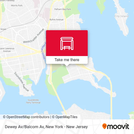 Dewey Av/Balcom Av map