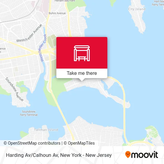 Harding Av/Calhoun Av map