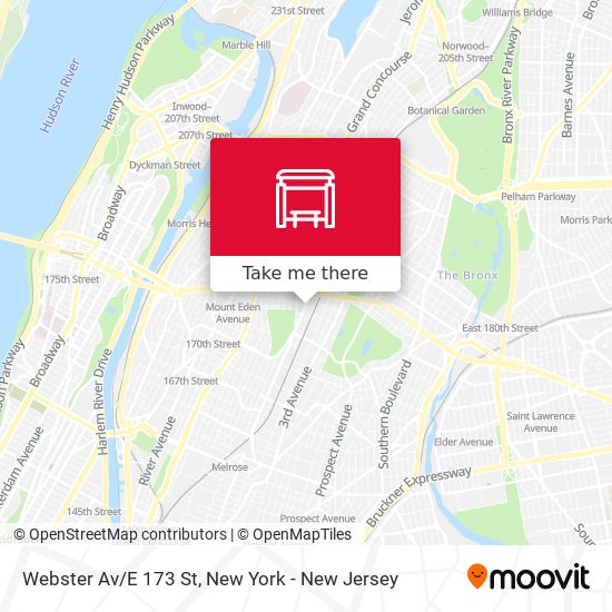 Mapa de Webster Av/E 173 St