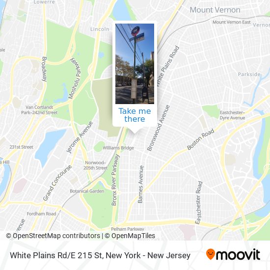 White Plains Rd/E 215 St map