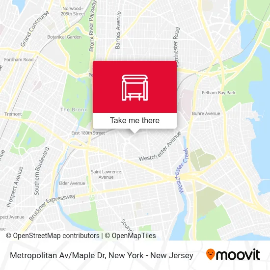 Metropolitan Av/Maple Dr map