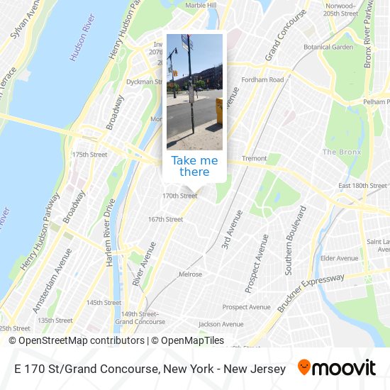 Mapa de E 170 St/Grand Concourse
