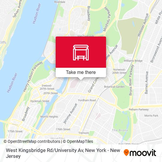 Mapa de West Kingsbridge Rd / University Av