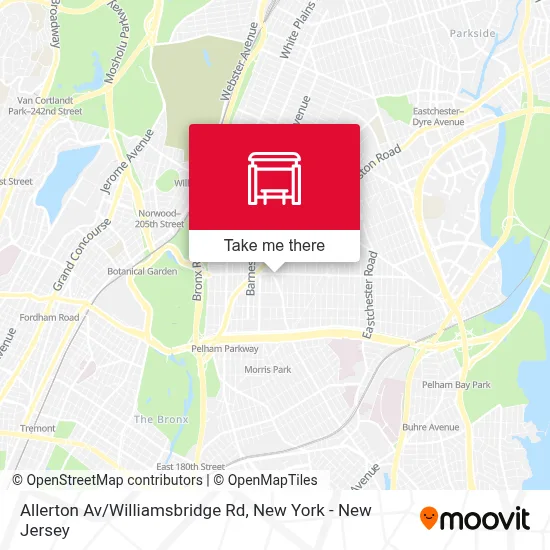 Allerton Av/Williamsbridge Rd map