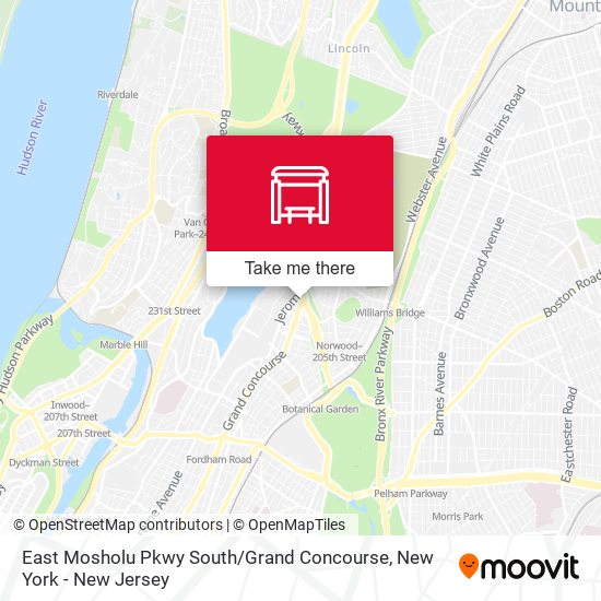 East Mosholu Pkwy South / Grand Concourse map