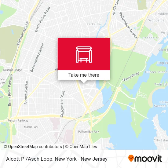 Alcott Pl/Asch Loop map