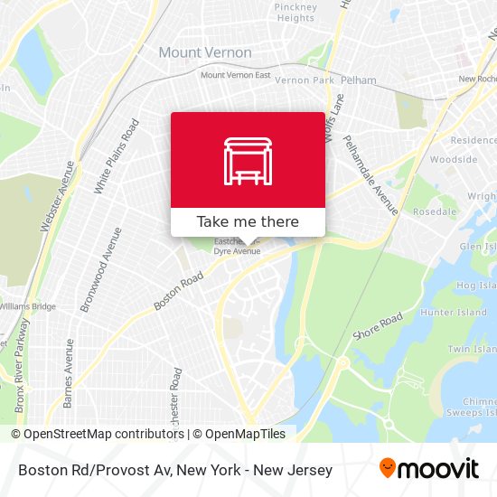 Mapa de Boston Rd/Provost Av