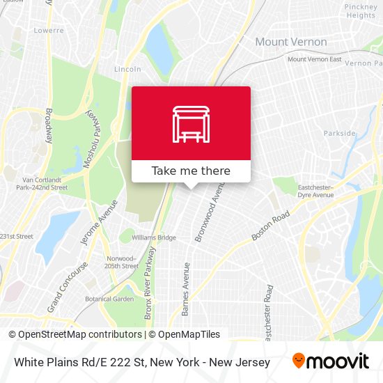 White Plains Rd/E 222 St map