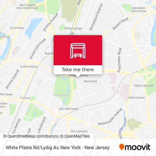Mapa de White Plains Rd/Lydig Av