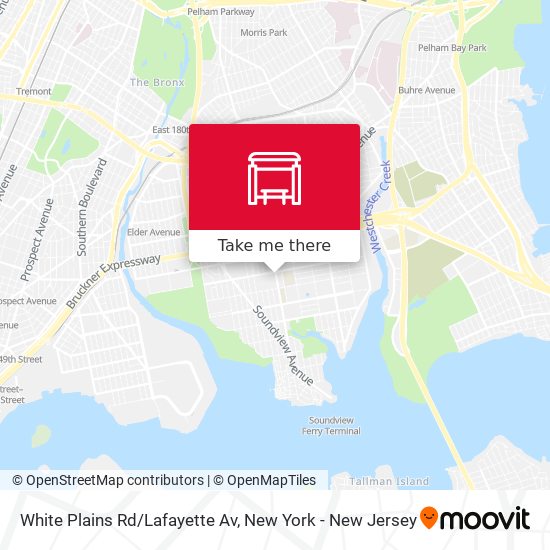 White Plains Rd/Lafayette Av map