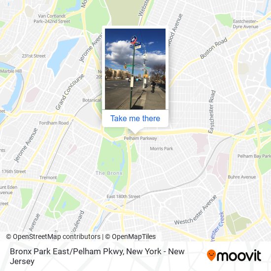 Mapa de Bronx Park East/Pelham Pkwy