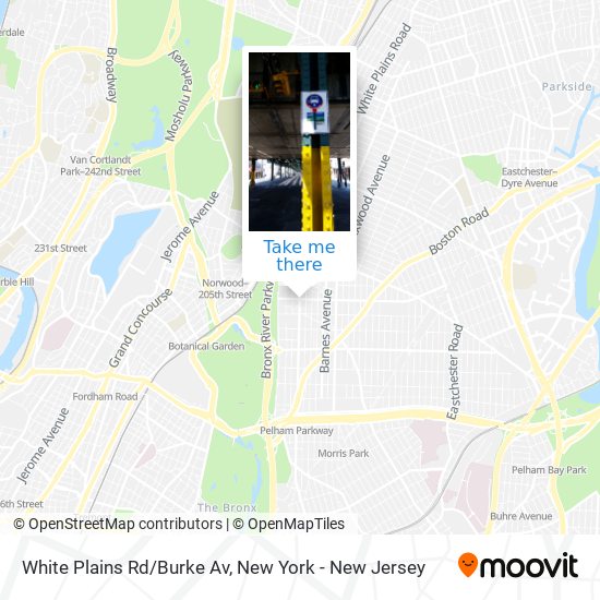 White Plains Rd/Burke Av map