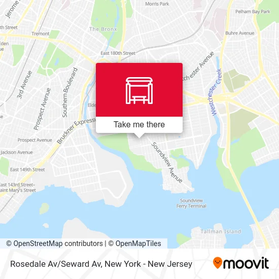 Rosedale Av/Seward Av map
