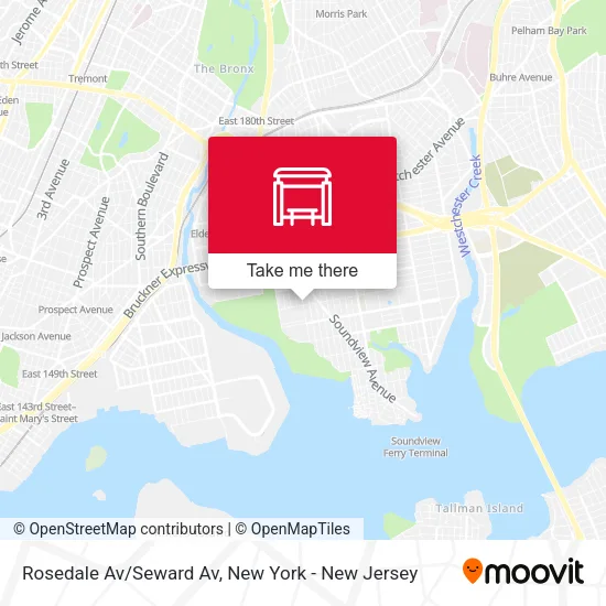 Mapa de Rosedale Av/Seward Av