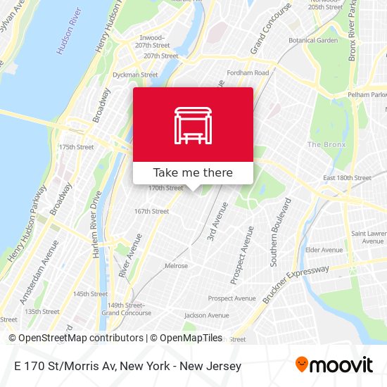 Mapa de E 170 St/Morris Av