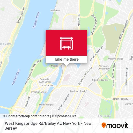 Mapa de West Kingsbridge Rd/Bailey Av