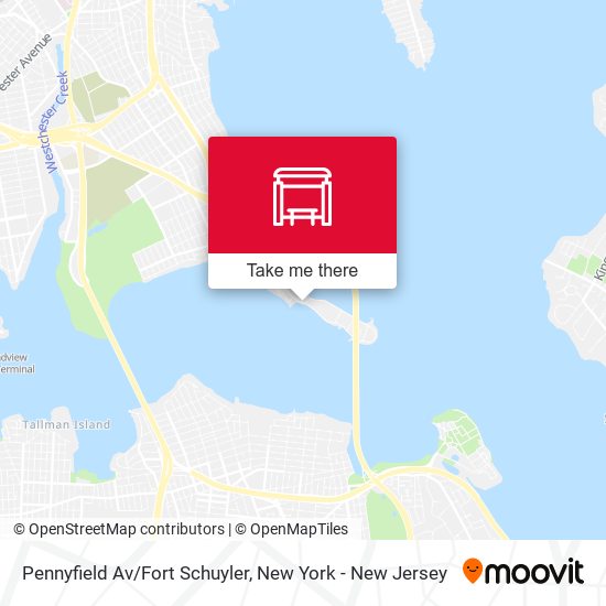 Pennyfield Av/Fort Schuyler map
