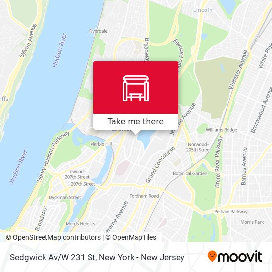 Sedgwick Av/W 231 St map