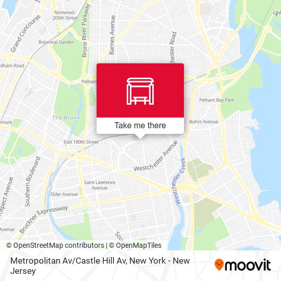 Metropolitan Av/Castle Hill Av map