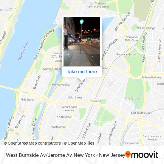Mapa de West Burnside Av/Jerome Av