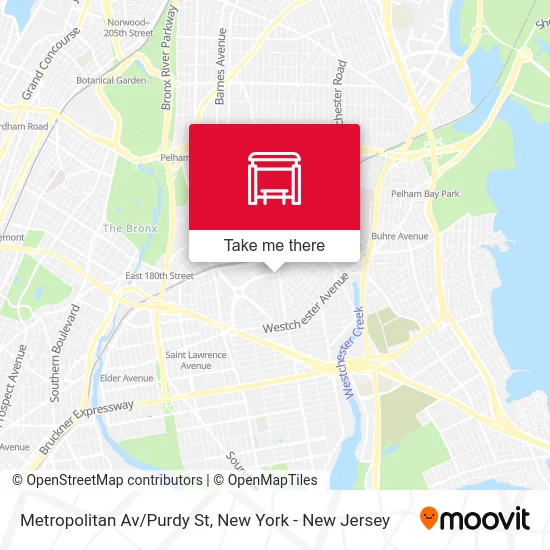 Metropolitan Av/Purdy St map