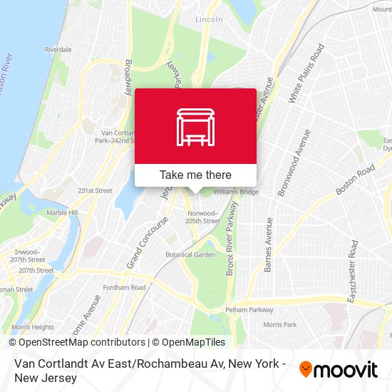 Van Cortlandt Av East / Rochambeau Av map