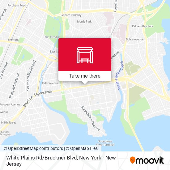 Mapa de White Plains Rd/Bruckner Blvd
