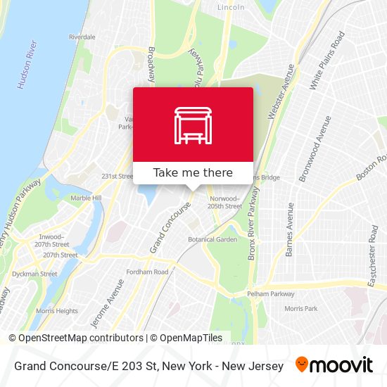 Mapa de Grand Concourse/E 203 St