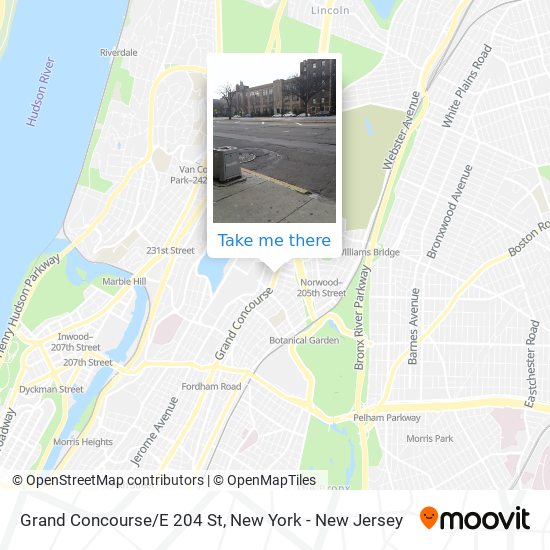 Mapa de Grand Concourse/E 204 St