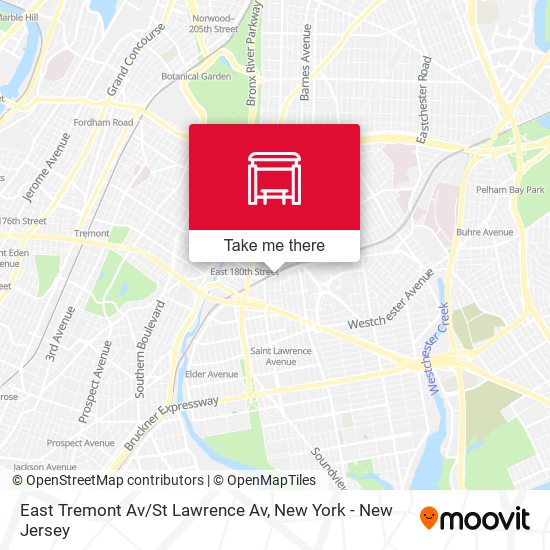 Mapa de East Tremont Av/St Lawrence Av