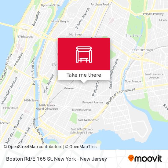 Mapa de Boston Rd/E 165 St