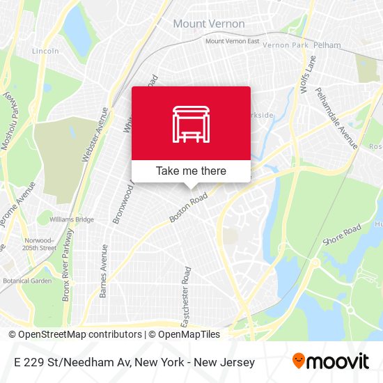 Mapa de E 229 St/Needham Av