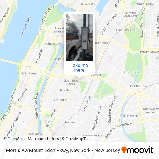 Mapa de Morris Av/Mount Eden Pkwy