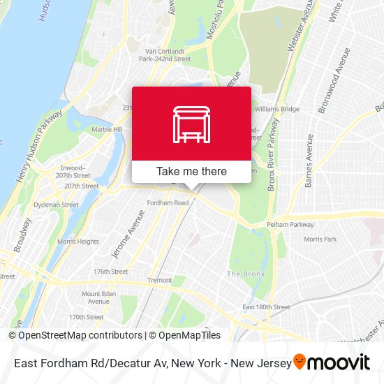 Mapa de East Fordham Rd/Decatur Av