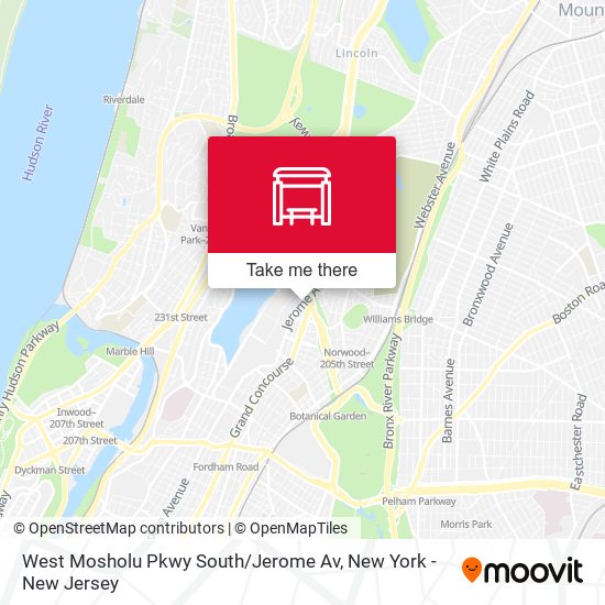 Mapa de West Mosholu Pkwy South / Jerome Av