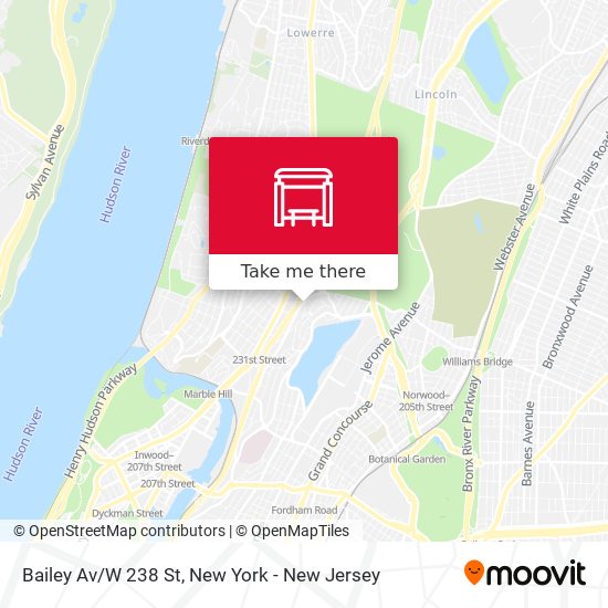 Mapa de Bailey Av/W 238 St