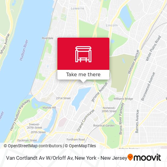 Mapa de Van Cortlandt Av W/Orloff Av