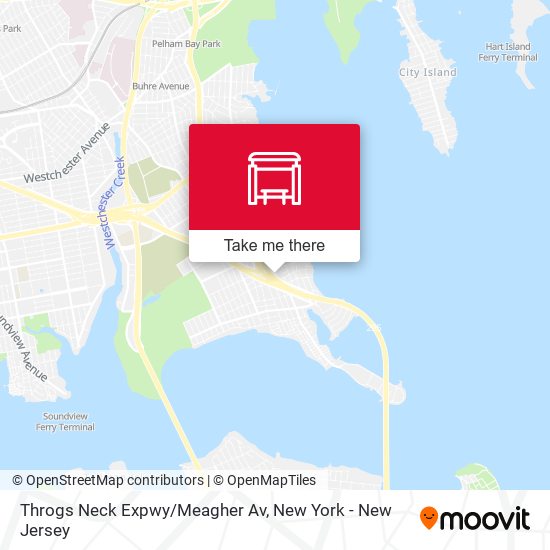 Throgs Neck Expwy/Meagher Av map