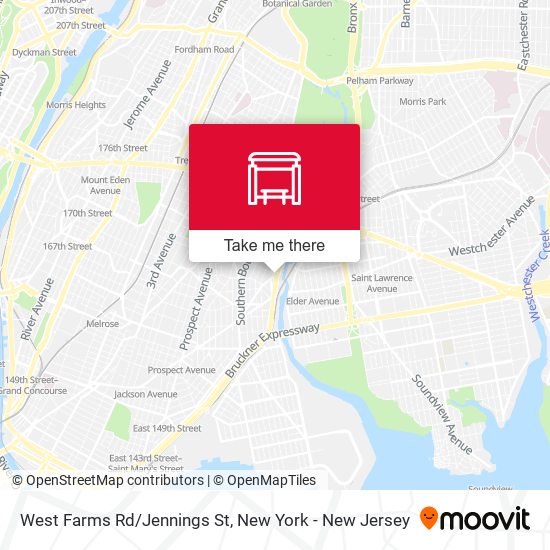 Mapa de West Farms Rd/Jennings St