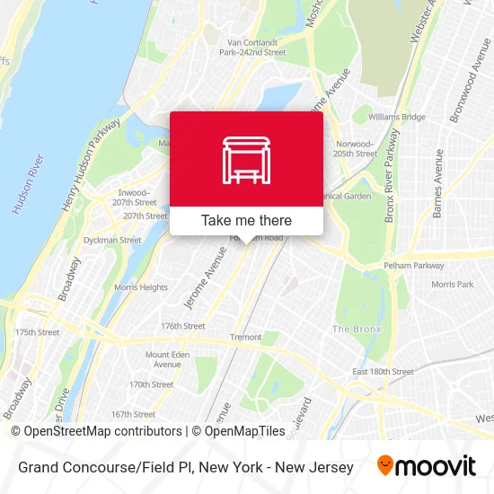 Grand Concourse/Field Pl map