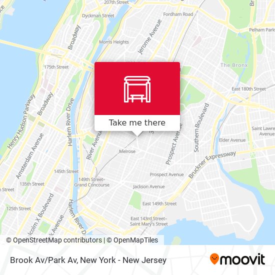 Mapa de Brook Av/Park Av