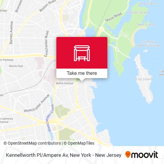 Mapa de Kennellworth Pl/Ampere Av